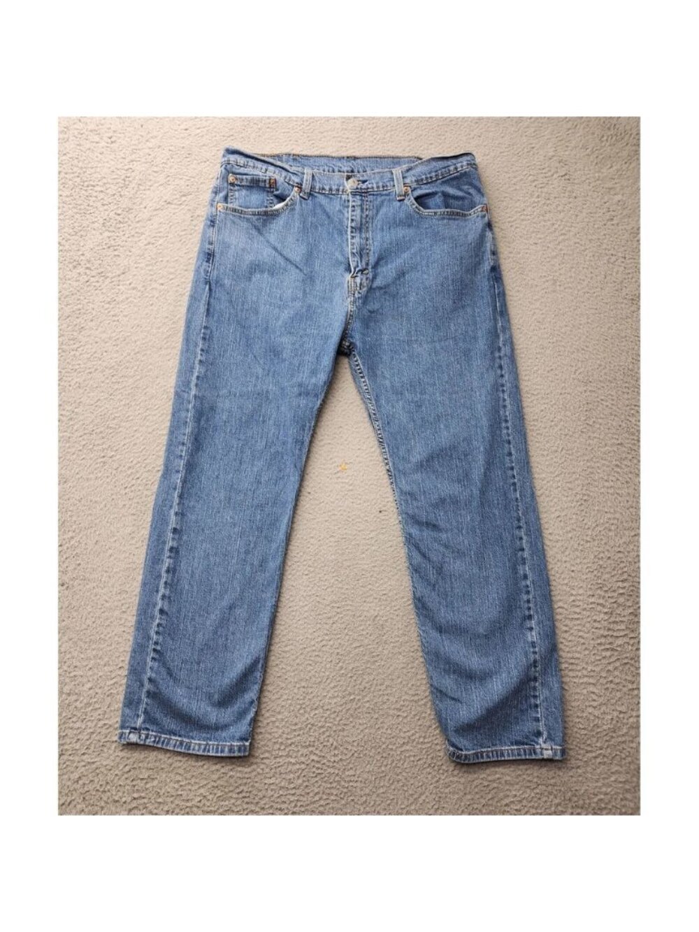 Levi's Jeans Mens 38x29 Blue Denim 505 Regular Fit Outdoors Denim Casual Pockets